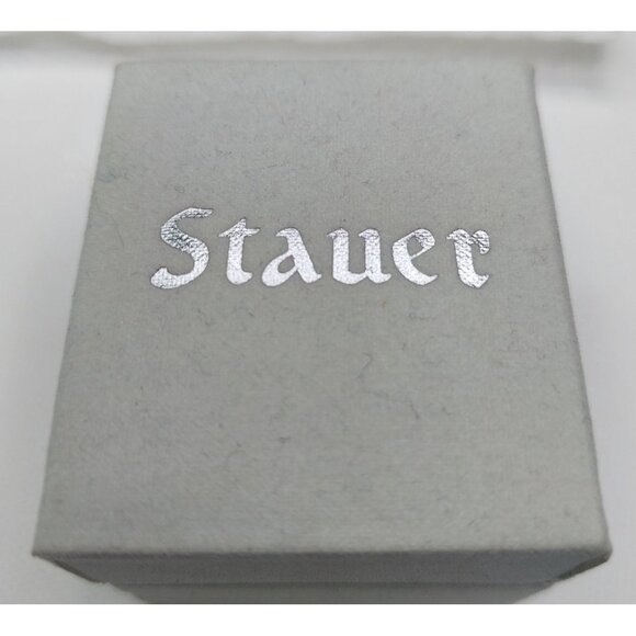 Stauer 925 Silver Ring With Large Round-Cut Clear Stone Engagement Accent - Picture 2 of 10